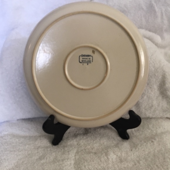 Vintage Denby Gypsy Langley 10" Dinner Plate Pink Flowers England (EUC) - Picture 2 of 3